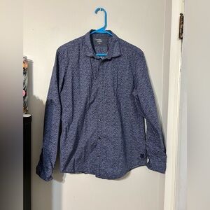 Calvin Klein Navy Textured Shirt